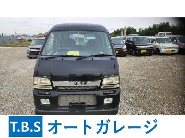スズキ エブリイワゴン660 スポーツ オートステップアルミ （ブラックブラック）