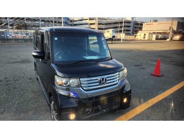 ホンダ N-BOX660 カスタムG Lパッケージ 左電Pスラアルミテレビpスタート （ブラックブラック）